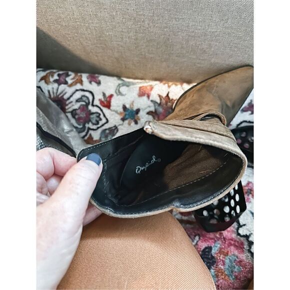 Qupid suede green boots - Picture 6 of 7